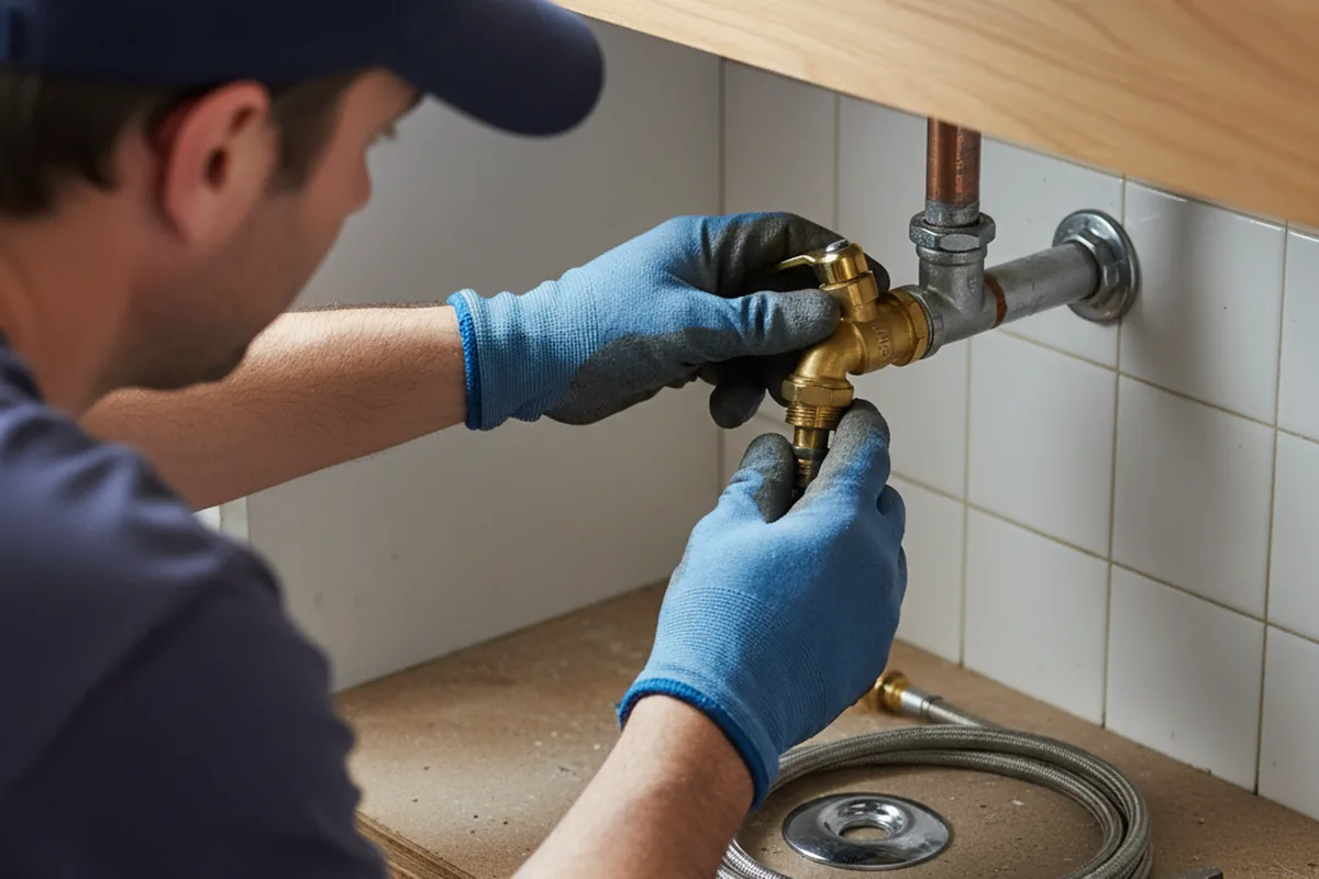 Shutoff valve and fitting work during Repiping in Rigby